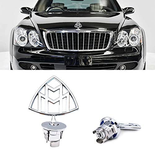 GZSH Hood Ornament for Maybach Emblem Badge Logo Decal Sticker Mercedes Benz S400 S450 S500 S550 S560 S580 S600 S650 E200 E250 E300 E350 E Class S W212 W222 Accessories, SW-MAYHO-02
