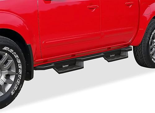 APS Drop Steps - Estribos compatibles con Nissan Frontier 2005-2024 Crew Cab, color negro