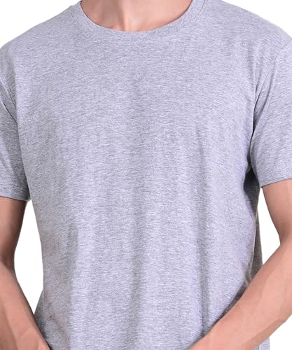Image of Unisex Round Neck Plain T-Shirt | Combed Bio-Washed Ring Spun Cotton for Men & Women, Short Sleeves