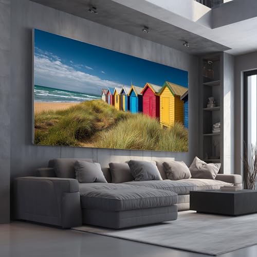 Cabine de plage sur toile d'été pour transformer votre salon en havre de paix moderne