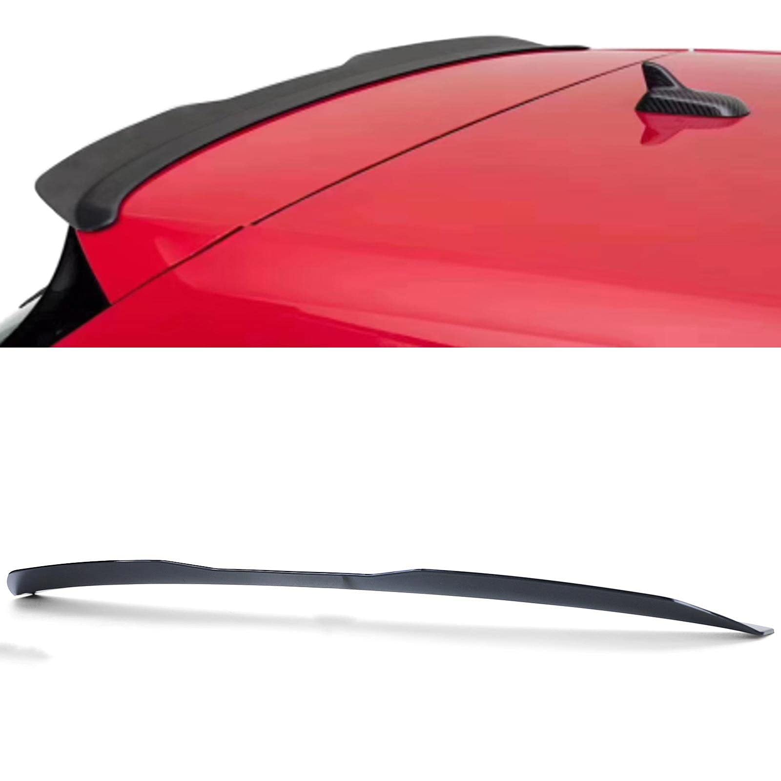YPSQQHD Car Rear Spoiler Splitter, Rear Trunk Boot Lip Wing lid Spoiler ABS Exterior Accessories, Compatible with VW Golf 7 Saloon 13-20