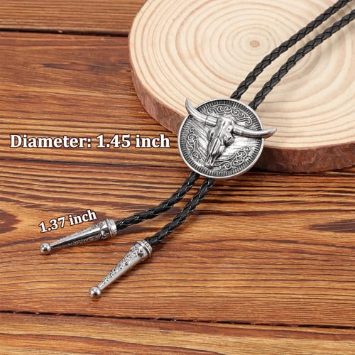 Image of Bolo Tie for Women Men, Western Bolo Tie Rodeo Cowgirl Cowboy Tie Bolo Ties Cowboy Accessories for Men Women