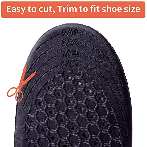 SAUDEfoot Arch Support Orthotics Insoles for Men and Women,Plantar Fascitis Cushioning Insoles,Comfortable soft Breathable For Walking and sport, Pain heel Relief