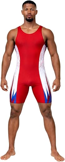 SPORVIA Unisex Wrestling Singlet | Professional Wrestling Suit for Training &amp; Competition | Stretchable Compression Fit | ...