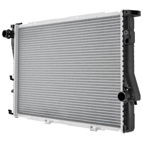 Image of BDFHYK 1401 Aluminum Radiator for BMW E39 528i 540i 1997-1998, 32mm Heavy Duty Core, CU1401 DPI1401, Direct Fit Replacement, OE 17110419206 17111702969