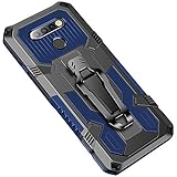 for LG Stylo 6 Case Military Grade Protective with Kickstand Holster Stand Belt Clip Armor Heavy Duty Cover Case for LG Stylo 6 Phone Case (Blue)