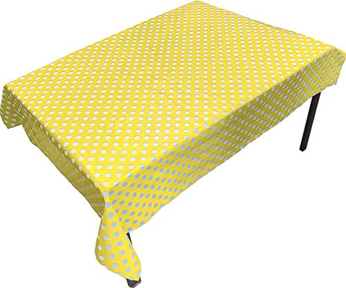 Mantel de PVC amarillo Springboard para mesas de terraza y cumpleaños infantiles