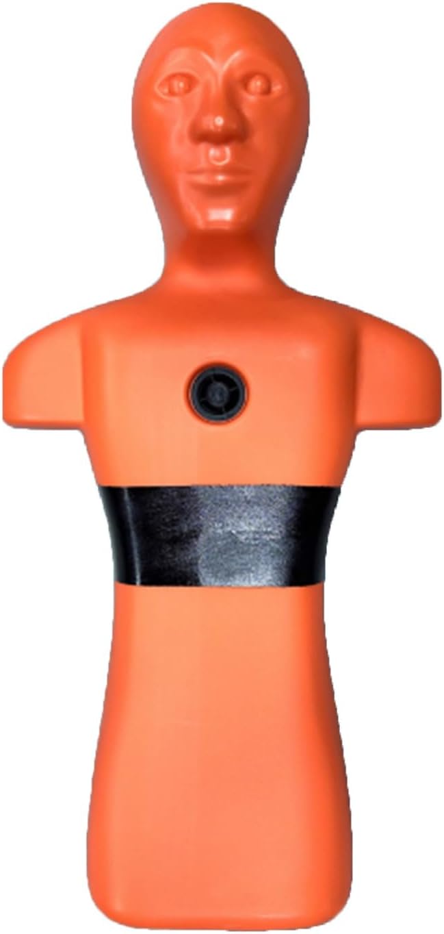 Water Rescue Training Dummy, Plastic Reusable Model, for Drowning Drill Lifesaving Training Emergency Preparedness(Yellow)