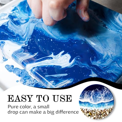 White Epoxy Resin Pigment Paste, 156g High Concentrated White Resin Dye Paste for Resin Ocean Waves Cells, Lacing - Image 4