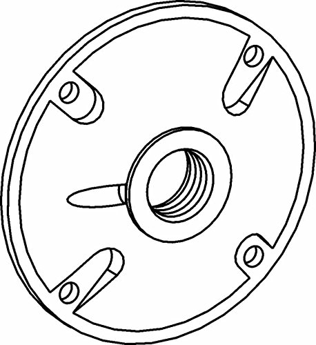Couvercle de boîte électrique étanche Orbit RC-1 gris rond 4 pouces avec trou 1/2 pouce