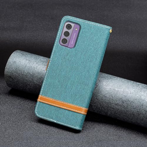 Coque Nokia G42 rabat König Design étui protection vert fonction support - 5