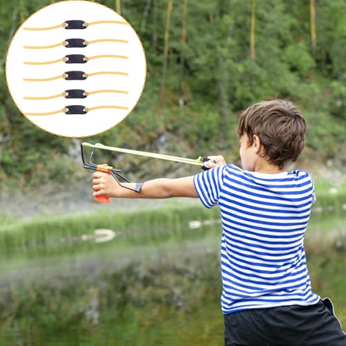 6 Stück Steinschleuder Gummi für Schleuder Gummi Ersatz Zwillen Gummi Slingshot Gummimodell Rubber für Erwachsene Zwille FüR Erwachsene Steinschleuder Profi für Jagd Zwille Steinschleuder Profi Jagd