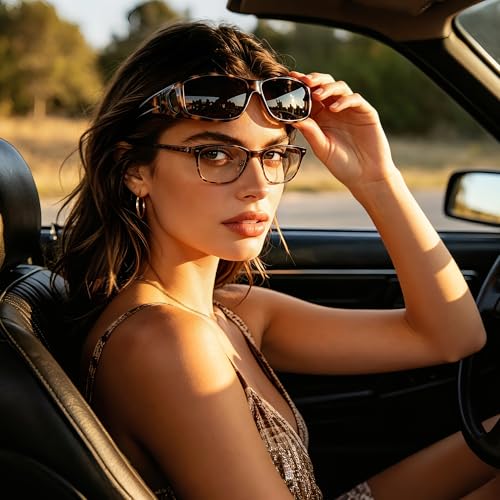Image of URUMQI Polarized Sunglasses Fit Over Glasses for Men Women, Wraparound Sun Glasses UV400 Protection for Driving Fishing