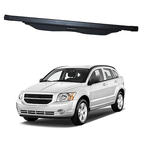 Auto Étagère Arrière Rétractable de Coffre Coffre de Arrière Panneau de Bouclier de Sécurité,Cache-Bagages Couverture de Cargaison pour Dodge Caliber 2007-2012