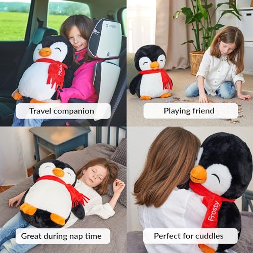 Image of ODOXIA Big Weighted Plush for Anxiety 5lb Penguin | Stuffed Weighted Plush Animal for Kids, Adults
