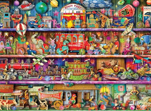 Buffalo Games - Aimee Stewart - Toy Wonderama - 1000 Piece Jigsaw Puzzle for Adults Challenging Puzzle Perfect for Game Nights - Finished Puzzle Size is 26.75 x 19.75