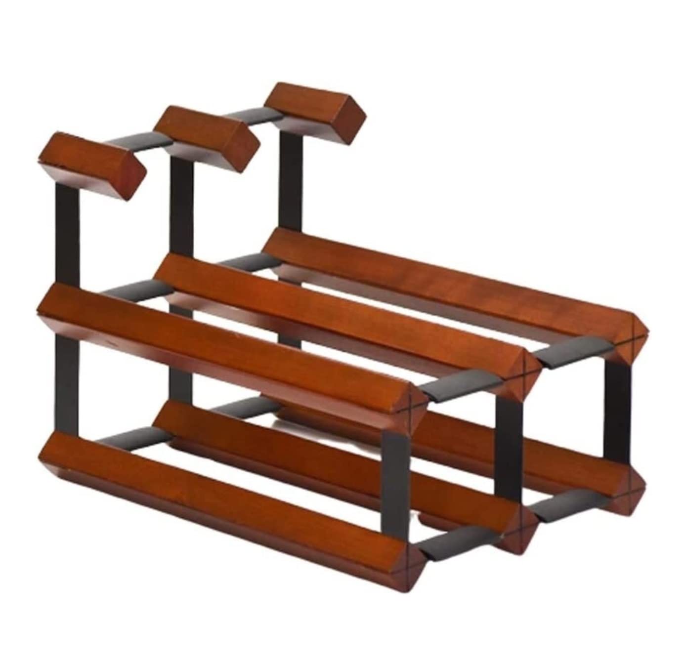 Habrur Botellero Botelleros Botellero Vino Estante De Vino De Madera Estante De Vino Inclinado Creativo Inicio Comedor Sala De Estar Bar Soporte Botellas Vino (Blue : BLU, Size : 30 * 23 * 23cm)