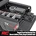 Rough Country Slide-Out Truck Bed Cargo Tray - Mid-Size Bed Organizer for 5' & Shorter Beds, Heavy-Duty Polyethylene, UV-Protected, Easy Tailgate Access