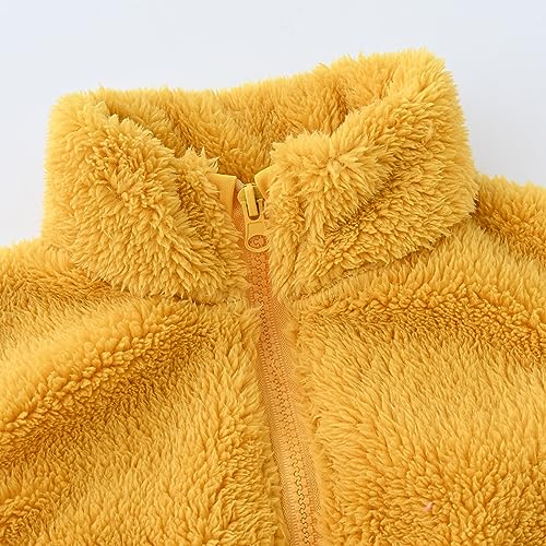 Kids Girls Fleece Vest Hooded Zipper Warm Winter Sleevless Coat Thick Cute Outerwear Jacket Vest With Pocket Clothes2