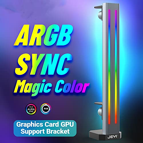 Soporte ajustable para tarjeta gráfica con luz ARGB miniatura 3