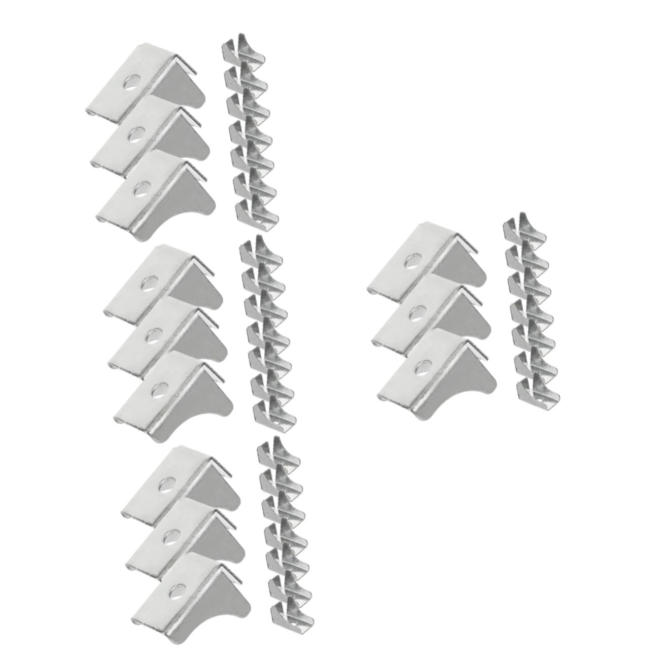 NUOBESTY 4 Sätze Aktenschrankzubehör Schrankregalklammern Schrankklammer Regalstütze Regalklammern Für Regale Industrieregale Schrankregalklemmen Stützen Eisen Silber 10 Stück * 4
