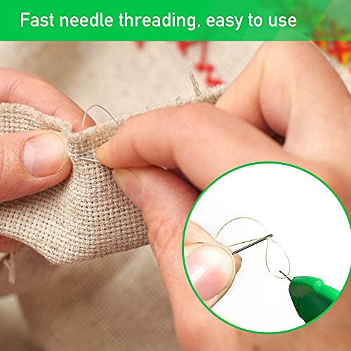 image for Fohiahfce 38 PCS Needle Threader Tool for Hand Sewing Machine, Plastic