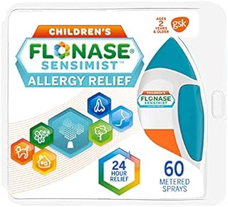 Flonase Sensimist Allergy Relief Nasal Spray for Children, 24 Hour Non Drowsy Allergy Medicine - 60 Gentle Sprays