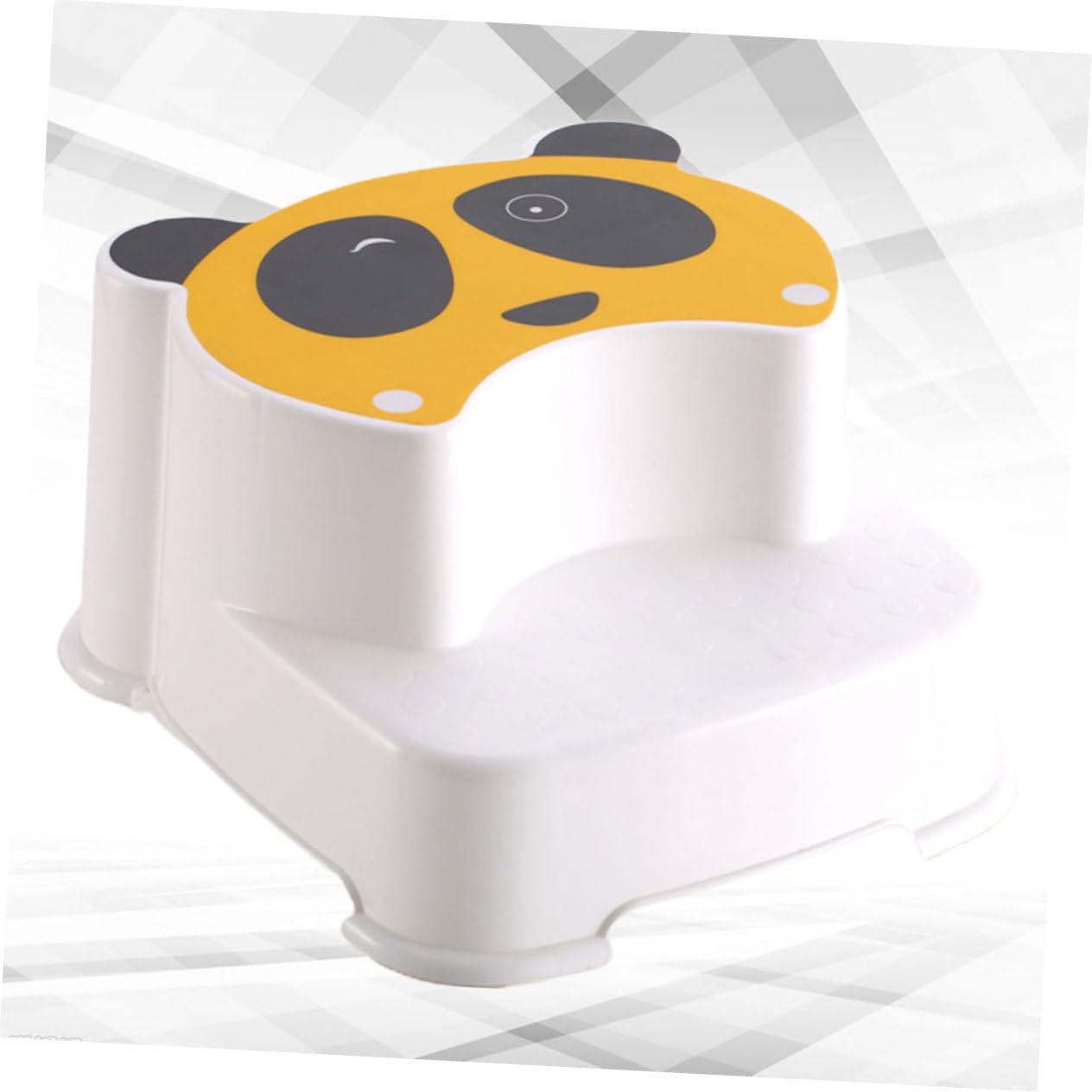 Alipis Sgabello Bambini Forma Panda Antiscivolo per Bagnetto e Lavabo in Plastico Doppio Strato