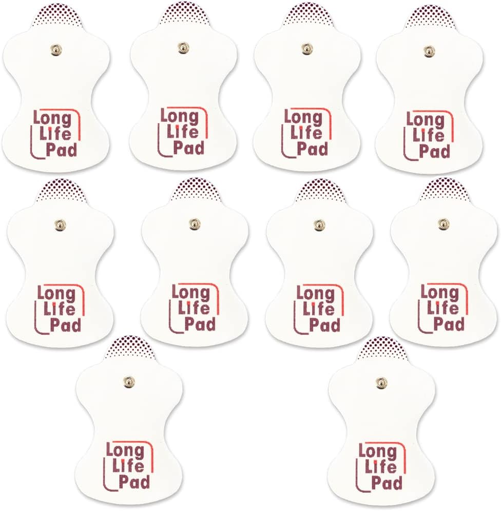 10 Pieces TENS Electrodes Pad Replacement Pad for TENS Unit TENS Electrode Pad Adhesive Gel Pads for Omron