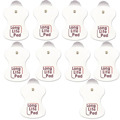 10 Pieces TENS Electrodes Pad Replacement Pad for TENS Unit TENS Electrode Pad Adhesive Gel Pads for Omron