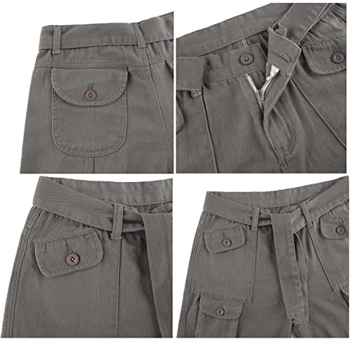 Harajuku Multi-Pocket Cargo Pants Women's Posh Low Waist Loose Casual Denim Pants4