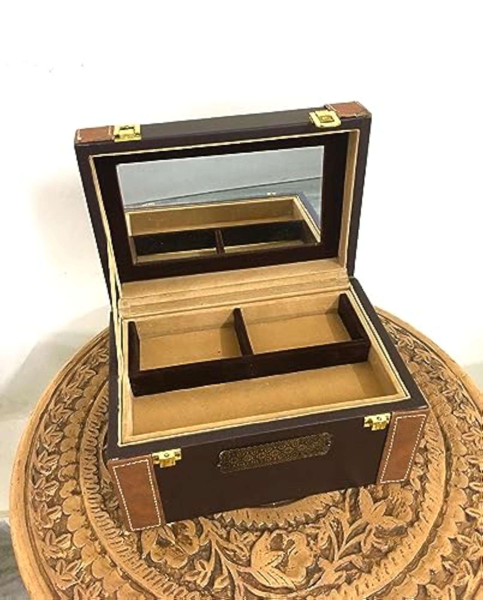 Royal PU Leather Jewelry Organizer for Women