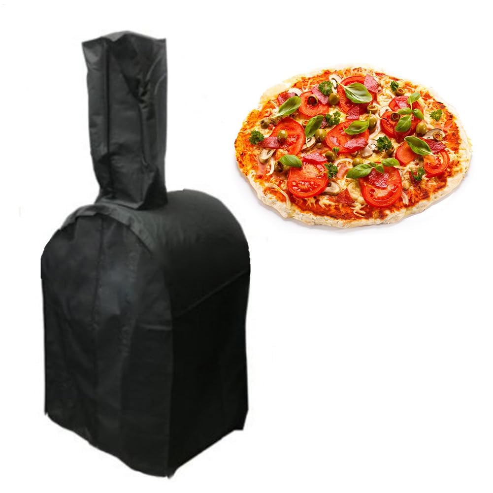 Wodoszczelny pokrowiec na piec do pizzy, wiatroszczelny, odporny na promieniowanie UV, do ogrodu, pieca do pizzy, trwała osłona grilla na kemping i do użytku na podwórku