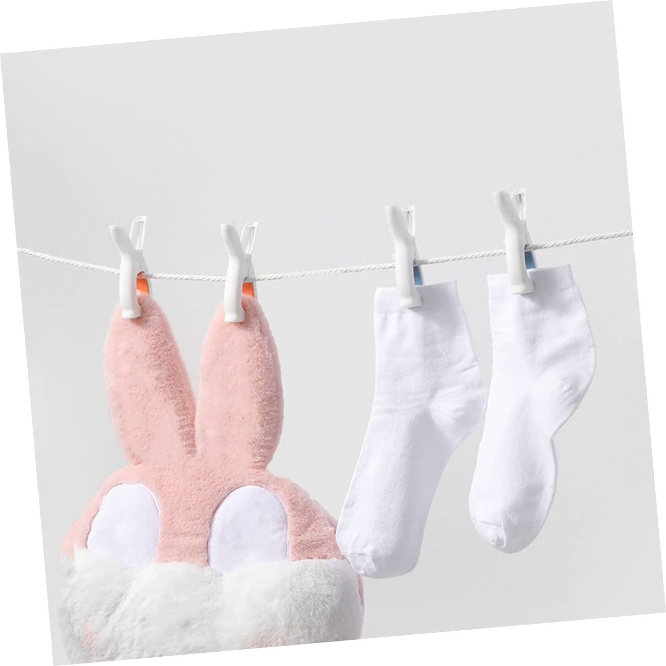 Zerodeko 20pièces Pince à Linge Anti-Vent Clips De Fixation pour Serviettes Et Vêtements Polyvalents pour Séchage Extérieur Et Intérieur Design Léger Et Pratique Couleur Bleue