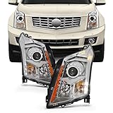 For 2010-2016 Cadillac SRX Factory Style OE Replacement Halogen Type Headlight Lamp Driver and Passenger Side Pair