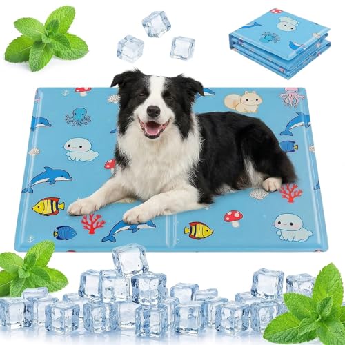Qoosea Tappetino Rinfrescante per Cani e Gatti, Tappeto Refrigerante Gel
