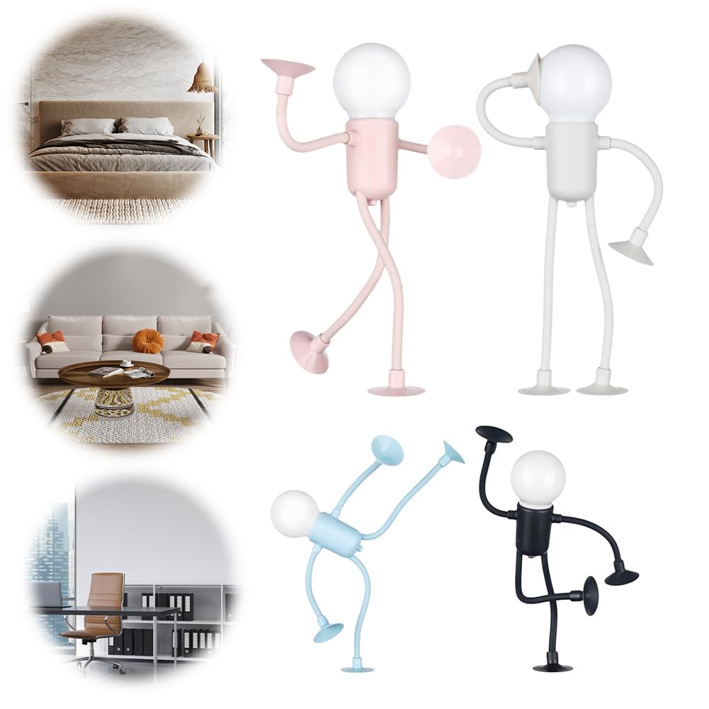 GETBSTOOP Poseable Funny Sport-SMAN Night Light for Kid, 2024 New Changeable Shape DIY Night Lights Little People Poseable Night Lights for Bedroom Bathroom Christmas Decorations