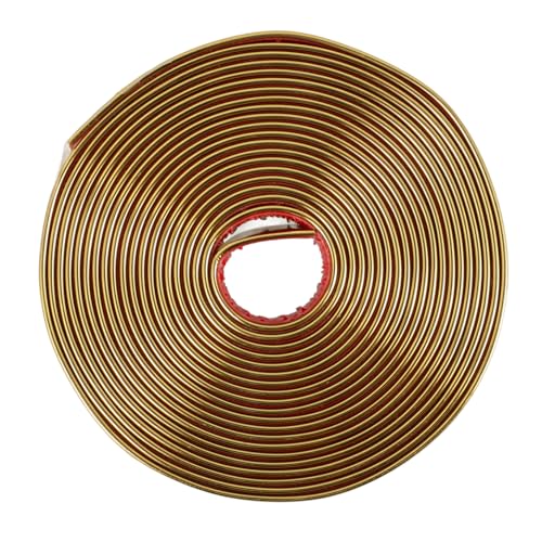 SHINEOFI 1 Rollo Adhesiva Decorativa Esquinas y Bordes de Pared Moldura Flexible de Cenefas Adhesivas Decoración de Interiores y Muebles