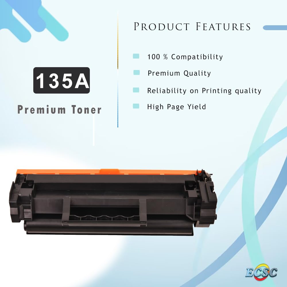 Cartouche Toner Compatible HP 135X/W1350X - Noire, 2400 Pages, Avec Puce, Pour Imprimantes LaserJet M207dw, M234dw, Etc. - 3