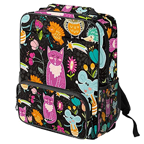 Sac de travail tendance avec ordinateur portable femme fille homme chat