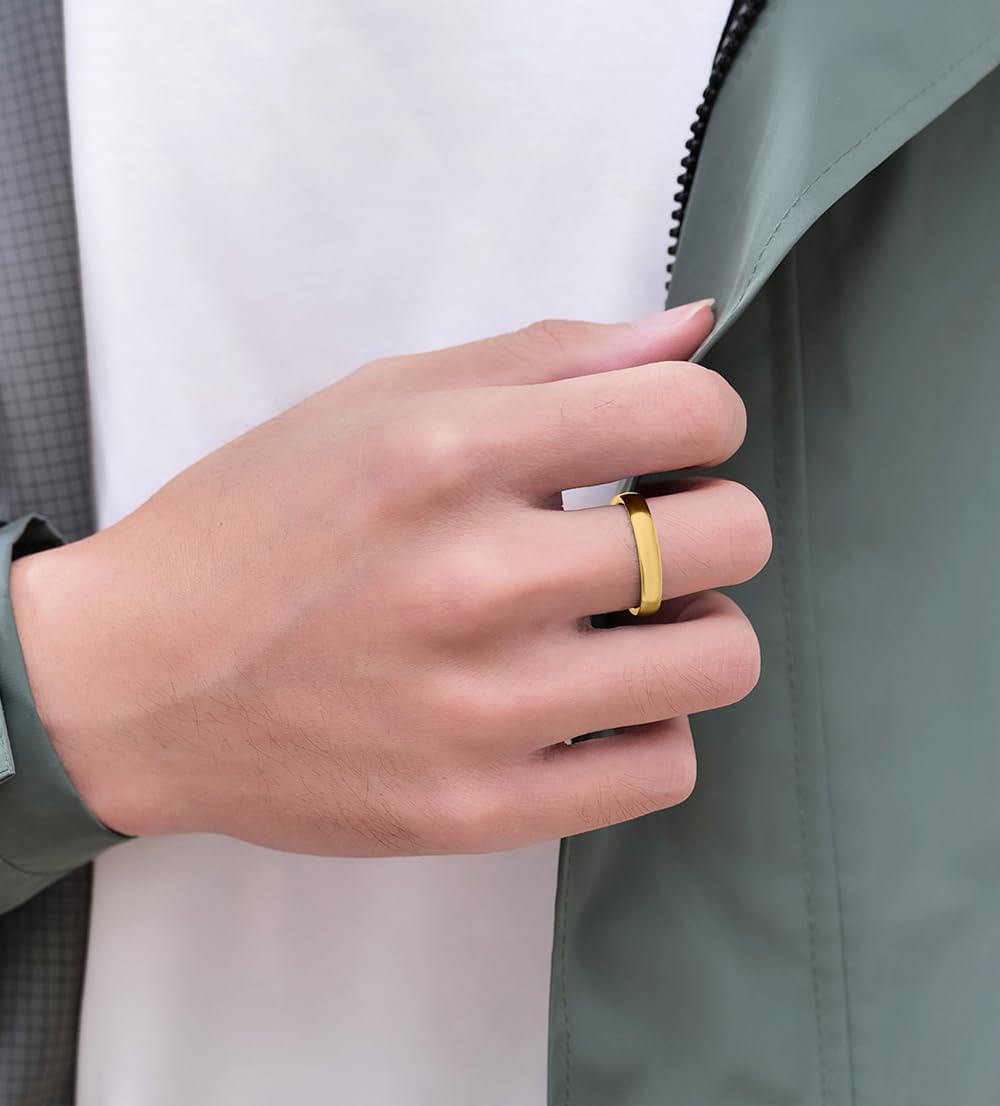 Classic 2mm 4mm 6mm Tungsten Carbide Wedding Band Ring For Men Women Silver/Black/Gold/Rose Gold/Rainbow Domed High Polish Tungsten Ring Comfort Fit Size 5-12 - Image 4