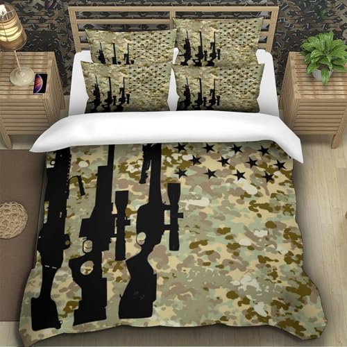 Parure de lit hypoallergénique sans repassage housse de couette marbre 3D - 5