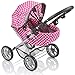 Molly Dolly My First Dolls Pram - Adjustable Toy Pram for Girls Age 2-5 Year Old - Baby Doll Pram - Dolls Toy Pushchair Stroller