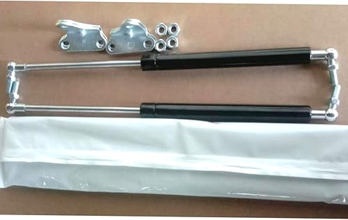 Miniatura 5 de Soporte de elevación de seguridad con bisagras de 15 pulgadas, 300N67 libras, soporte de seguridad con bisagras, cierre suave y soporte de resorte