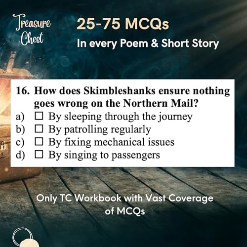 Image of Almond Books ICSE Class 9 Treasure Chest (WORKBOOK with ANSWERS) Poems & Short Stories - Notes, MCQs & Subjective Q&A