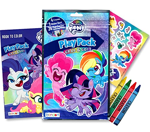My Little Pony Pacote de livro de colorir e atividades com livro de colorir, pacote de brinquedo, ad