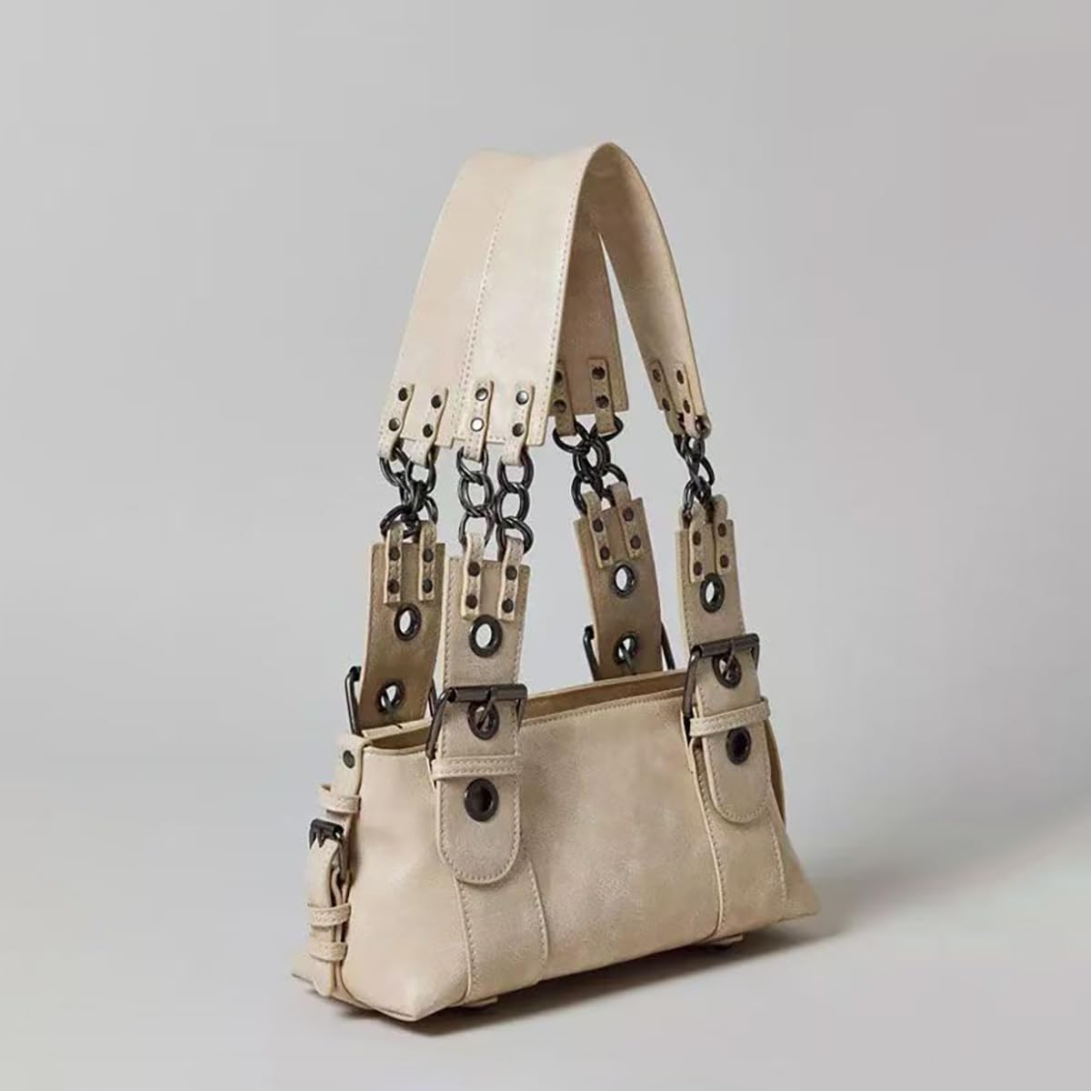 Y2K Spicy Girl Handbag Vintage Artificial Leather Bag, Designer Fashion Trend Commuter Women's Shoulder Bag - Image 5