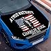 A True Patriot Charlie Kirk flag Car Hood Cover 4X5 Ft Polyester Car Bonnet Banner,Elastic Fabrics Can be Washed Suitable for SUV and Pickup Trucks (A-04)