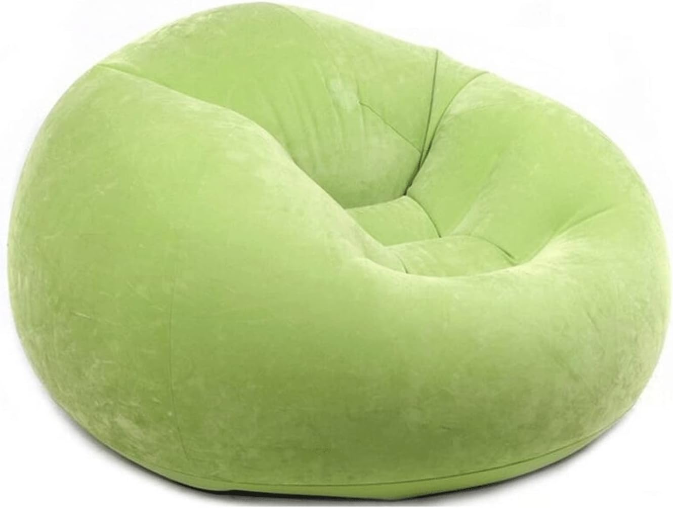YESKITBean Bag, Luxury Single Flocking Inflatable Sofa Lazy Bone Lazy Sofa Balcony Nap Living Room Office Chair (Color : 2)