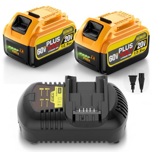 12.6Ah 20V/60V FLEX MAX Compatible with Dewalt Lithium Ion Battery